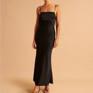 Abercrombie Satin Cowl Back Slip Dress